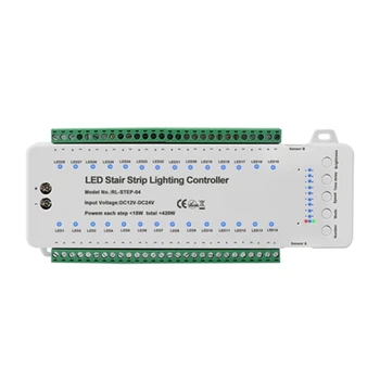 28 de Pași de Scara de Lumină Controller Cu Telecomanda - Reactive Lighting - Iluminat Scara - Automată LED Iluminat Scara  0