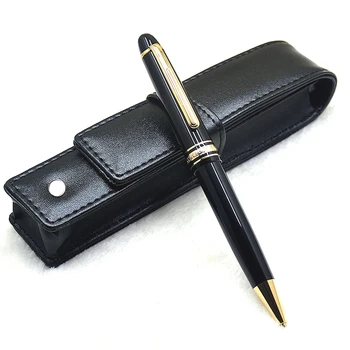 De lux Msk-145 Rășină Neagră Pix MB Rollerball Pen Papetărie de Birou Școală, Scris cu Cerneală Stilouri Cu Numărul de Serie  5