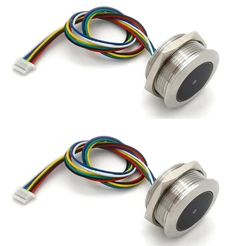 De vânzare cu amănuntul 2X GM861 Metal Control cu LED-uri Ring Indicator luminos Interfață UART 1D/2D Cod de Bare, Cod QR Cititor de coduri de Bare Module  10