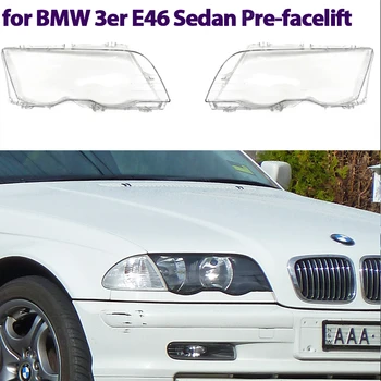 Far auto cu Capac Transparent faruri lampa Coajă de Protecție pentru BMW E46 4 Usi Seria 3 fabricate intre 1998-2001 63136902766,63126902754  5