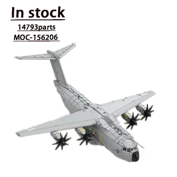 MOC-156206 Gigant Militar Fan Film Airbus A400M Atlas Asamblate Despicare Building Block Model 14793 Părți de Învățământ Jucărie pentru Copii  10