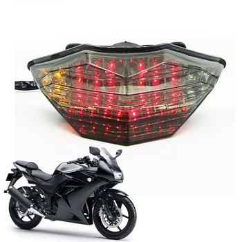 Motociclete Modificate LED-uri de Semnalizare din Spate Avertizare Coada de Lumină Lumina de Frână pentru Kawasaki Ninja 250 250R 300 Z300 2013-2016  10