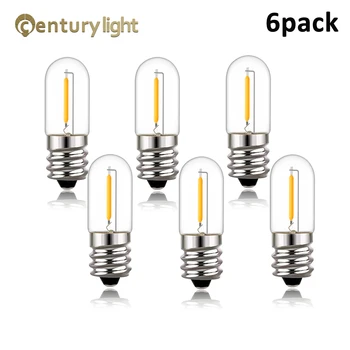 Vintage LED Filament Bec E12 Priza 220V 0.6 W Mini Lampa de Noapte Tubulare Candelabru de Înlocuire Becuri de Crăciun Decorare  10